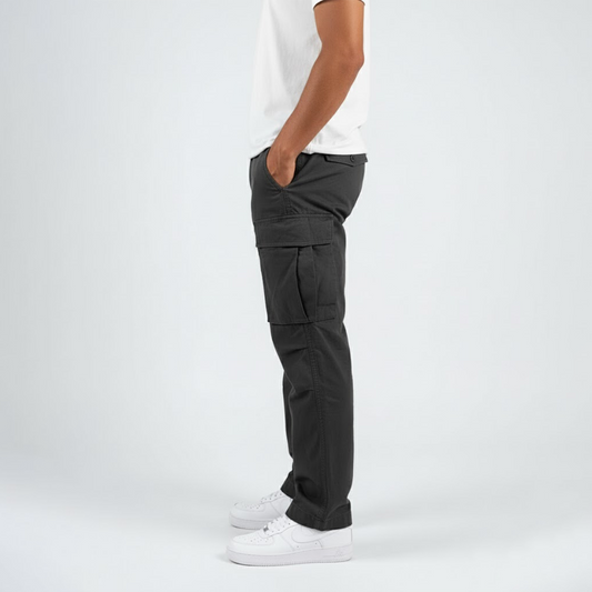 Benjamin | Men’s Relaxed Fit Cargo Pants With Side Pockets Streetwear