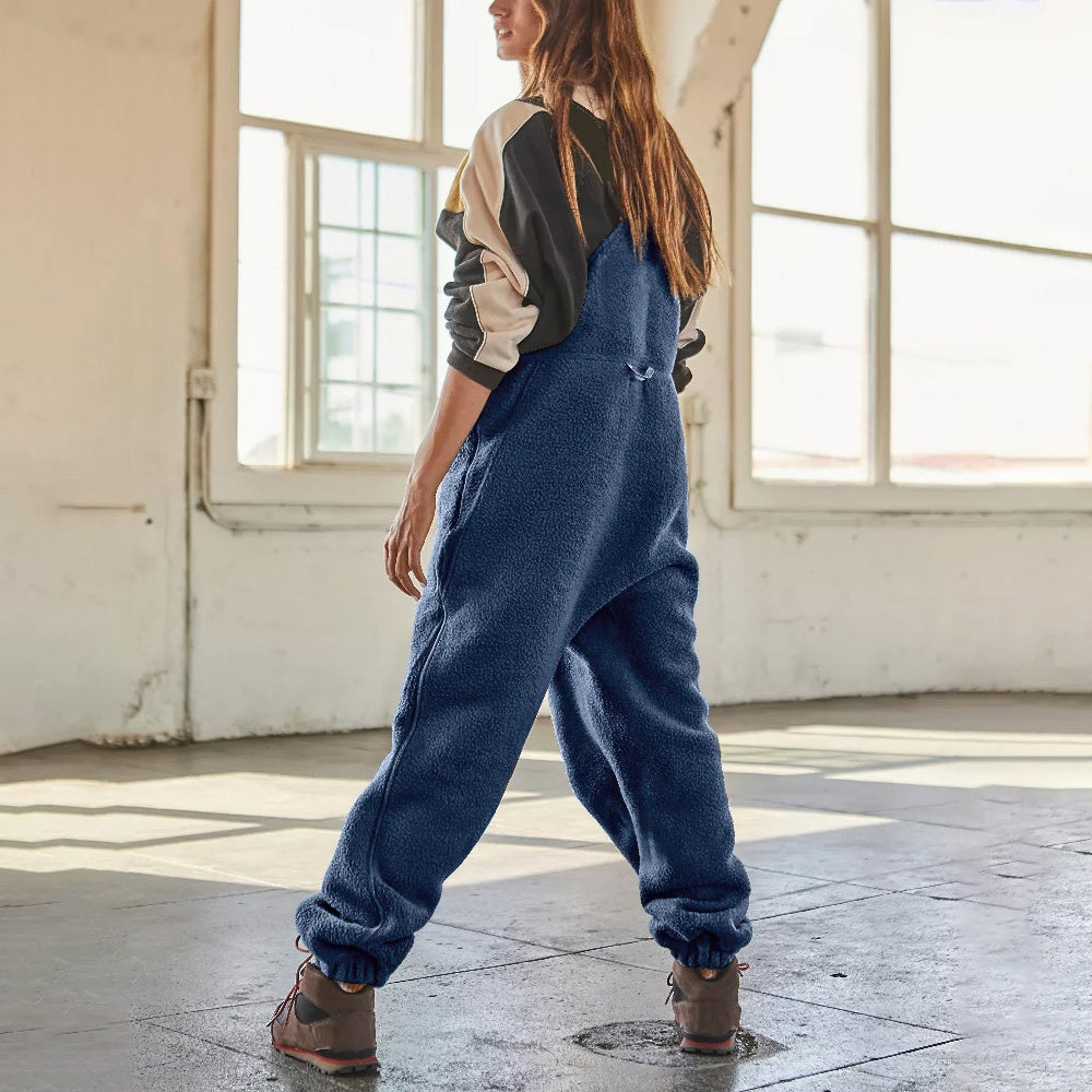 Marie - Adjustable Corduroy Fleece Jumpsuit