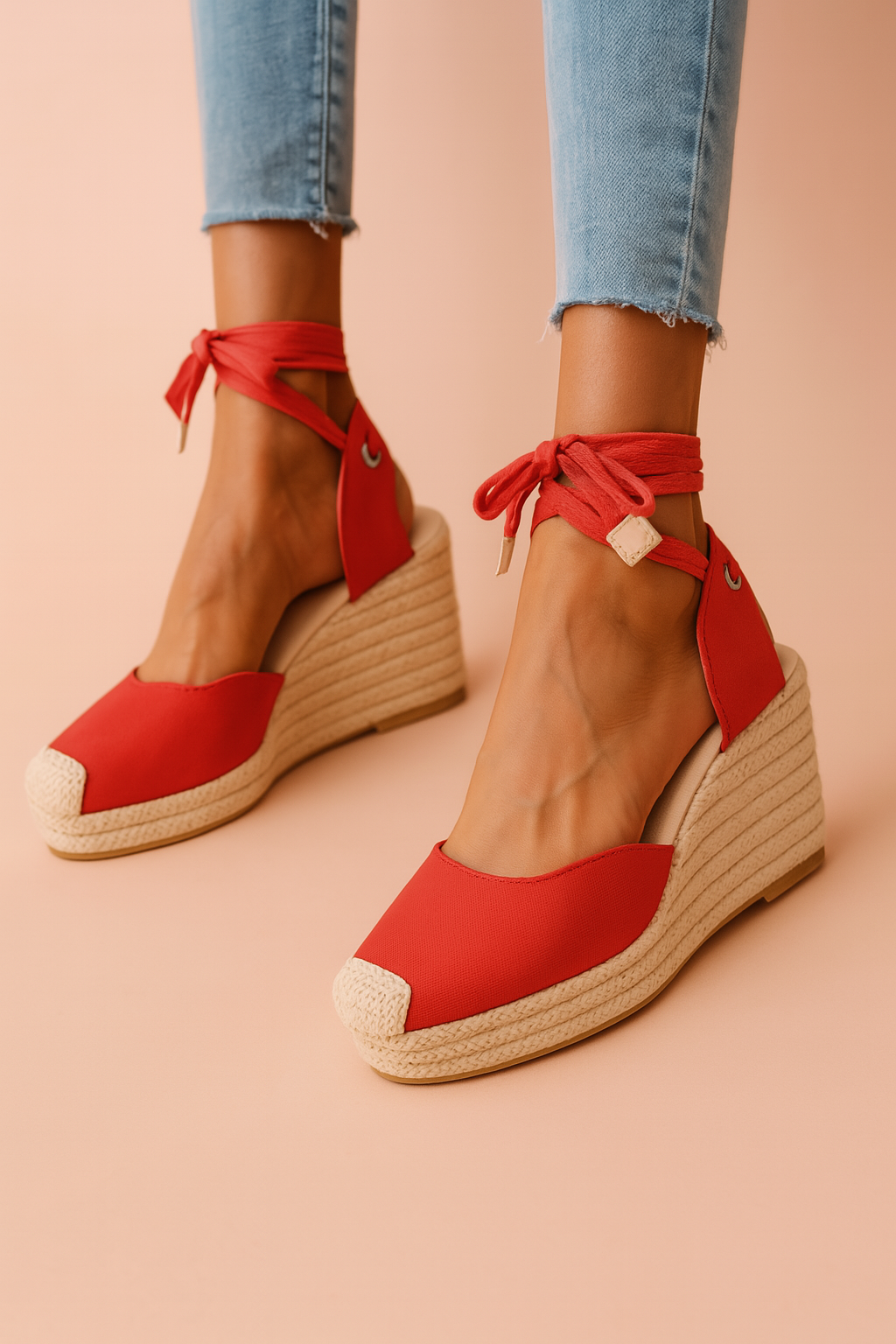 Lucia | Wedge Sandals With Ties