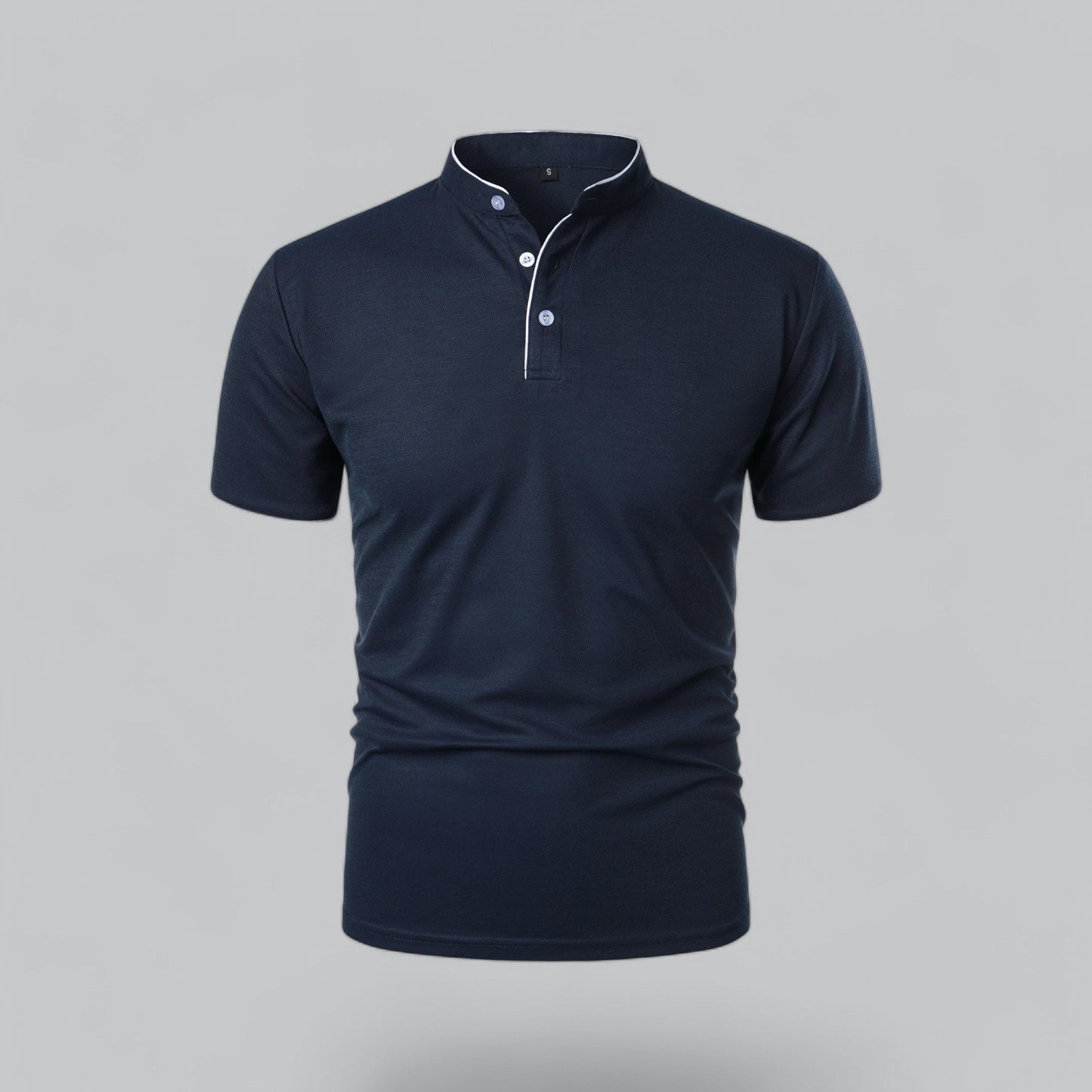 Cedric | Men’s Collarless Polo Shirt