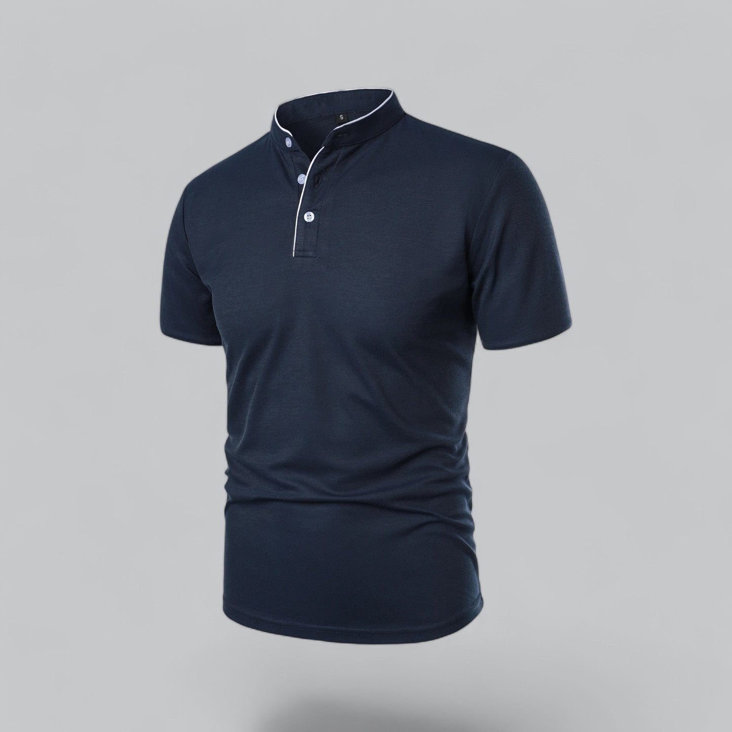 Cedric | Men’s Collarless Polo Shirt