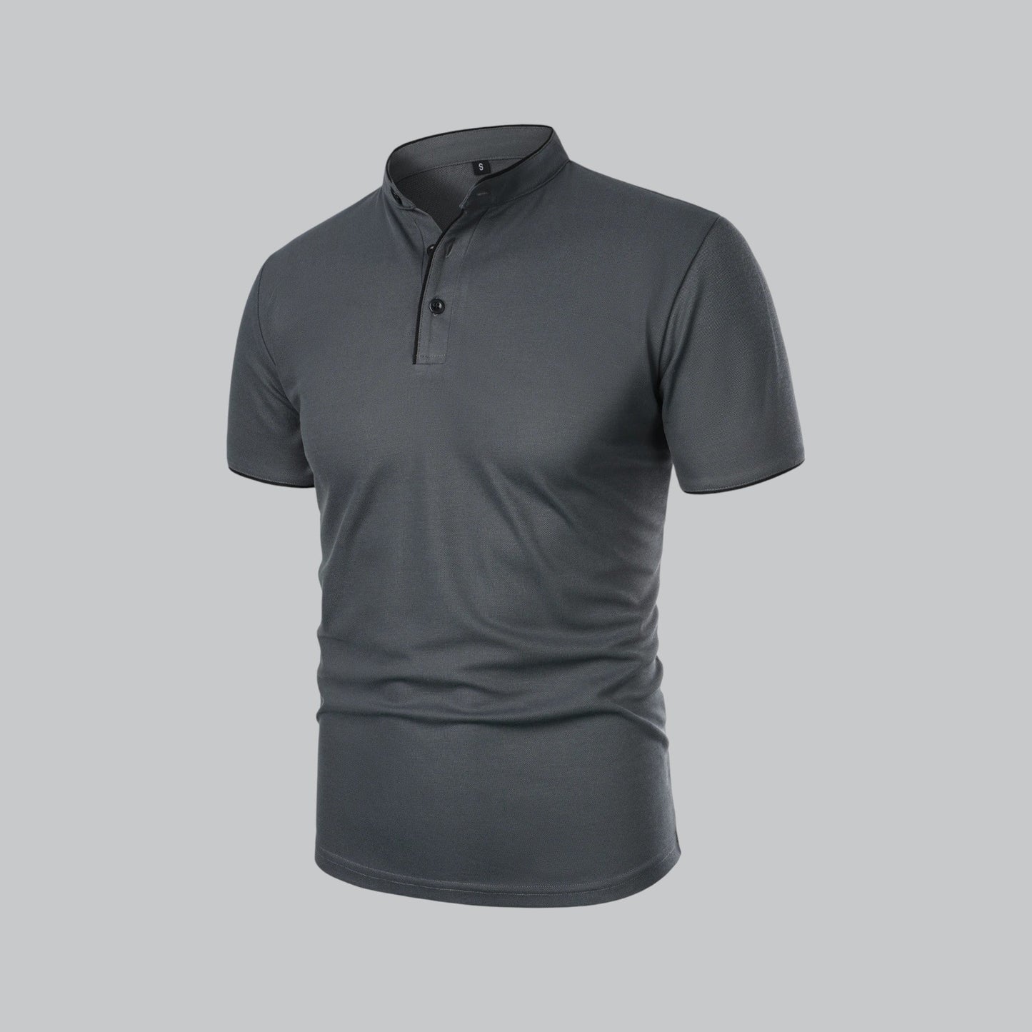 Cedric | Men’s Collarless Polo Shirt