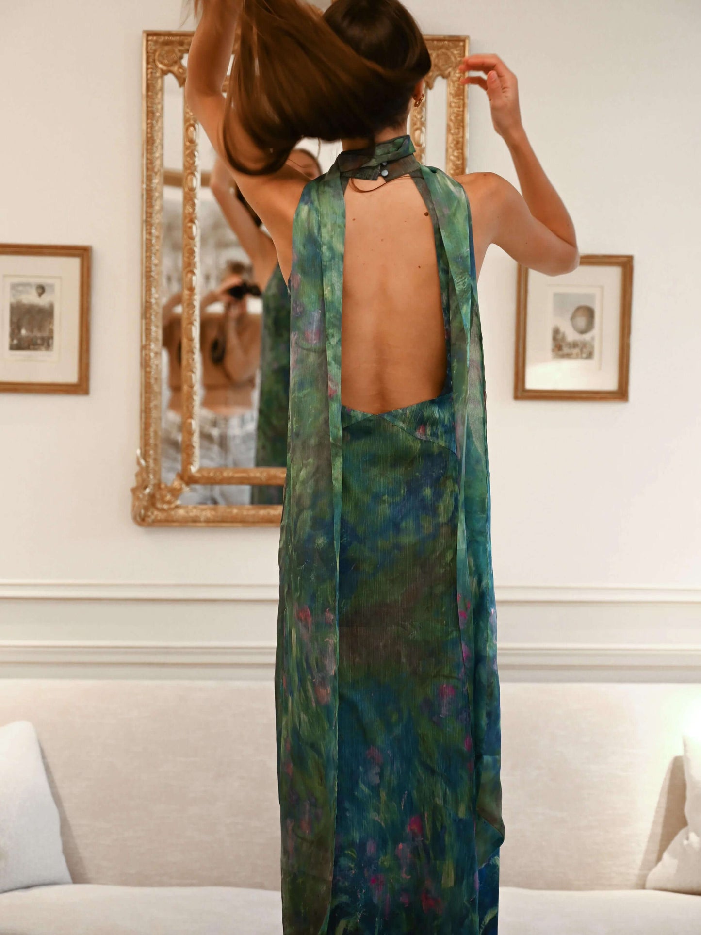 Monet | A Long Dress With A Unique Design