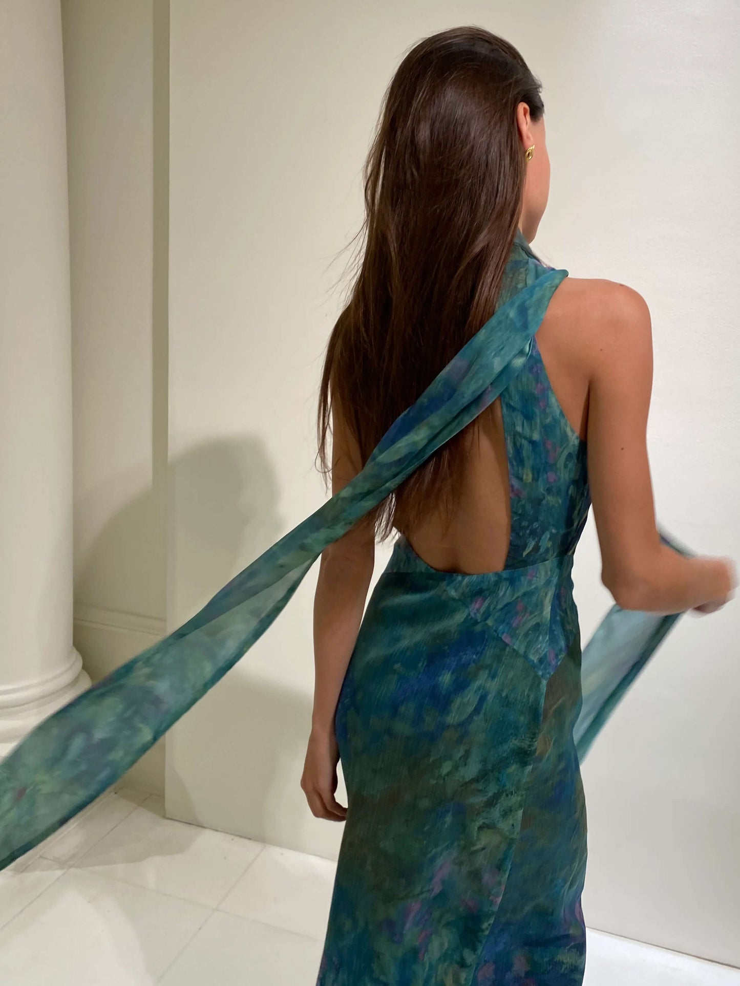Monet | A Long Dress With A Unique Design