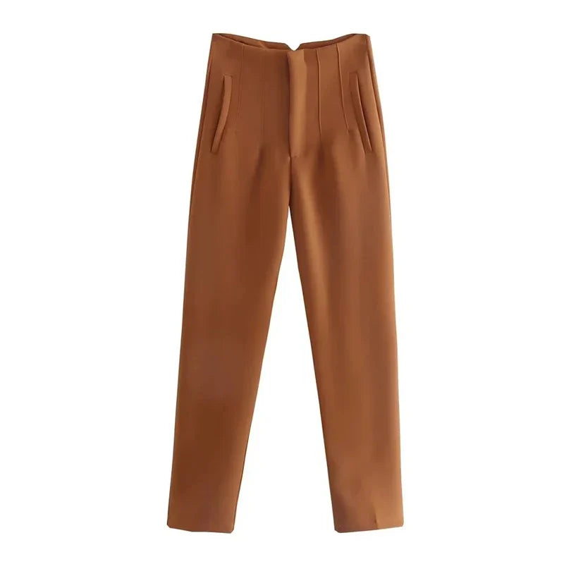 Claude | Women's High Waisted Trousers