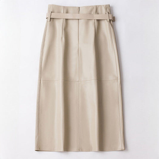 Vella Sheepskin Leather Skirt
