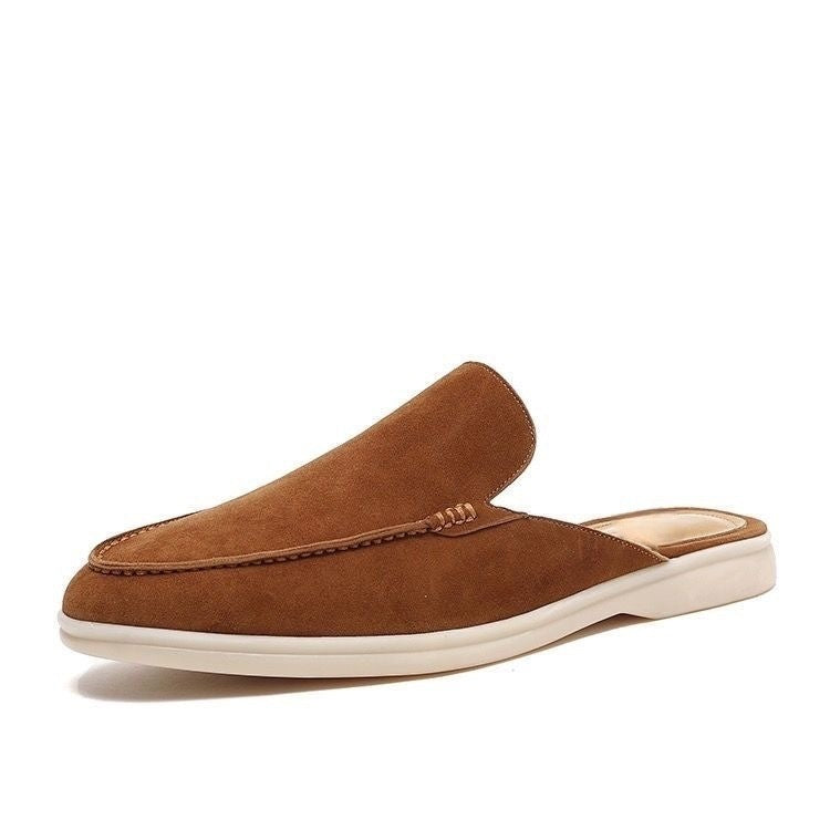 Oleg | Men’s Backless Loafer Slip-On Suede Style Summer Shoes