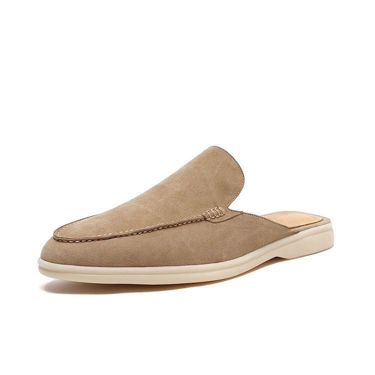 Oleg | Men’s Backless Loafer Slip-On Suede Style Summer Shoes