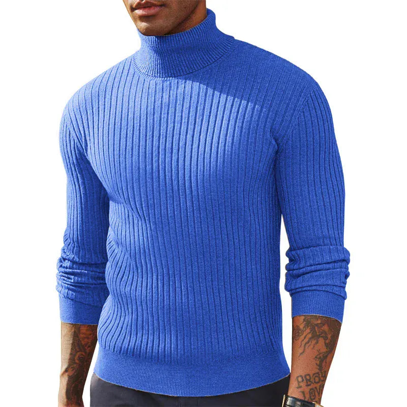 Ronan | Muscle Fit Roll Neck Jumper