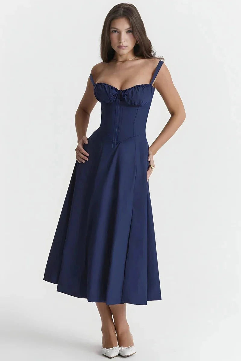 Linsay | Corset Midi Dress