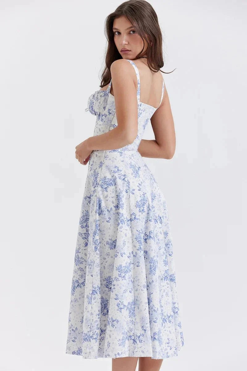 Linsay | Corset Midi Dress