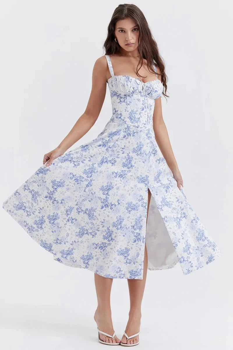 Linsay | Corset Midi Dress