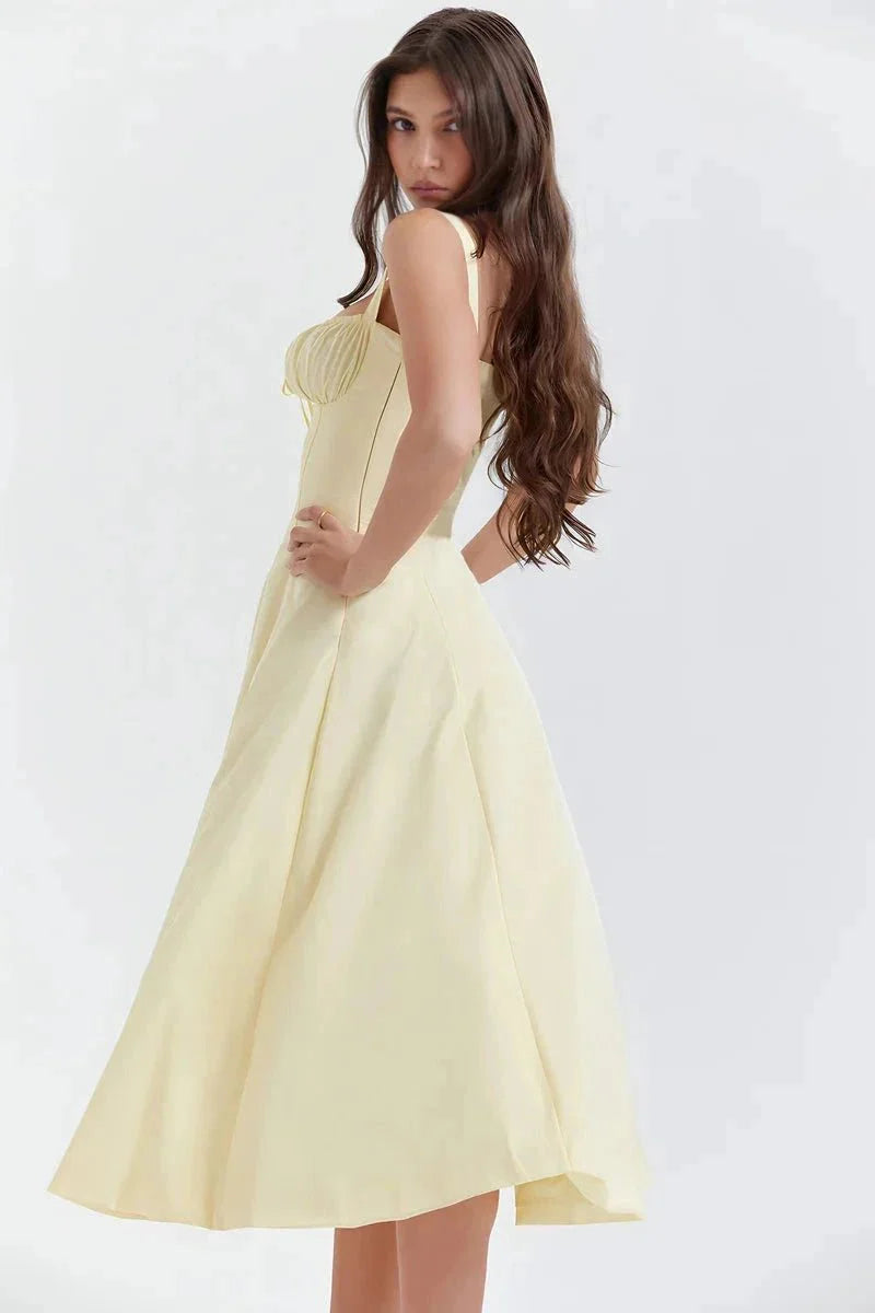 Linsay | Corset Midi Dress