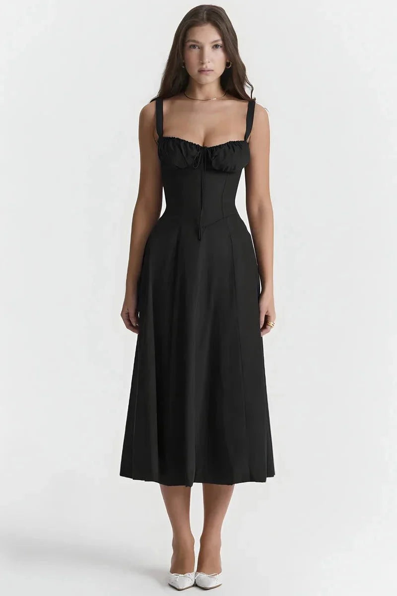 Linsay | Corset Midi Dress