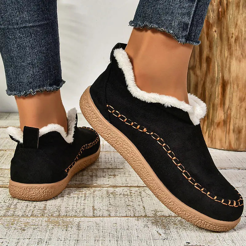 Avery | Women's Shearling-Lined Suede-Look Ankle Boots