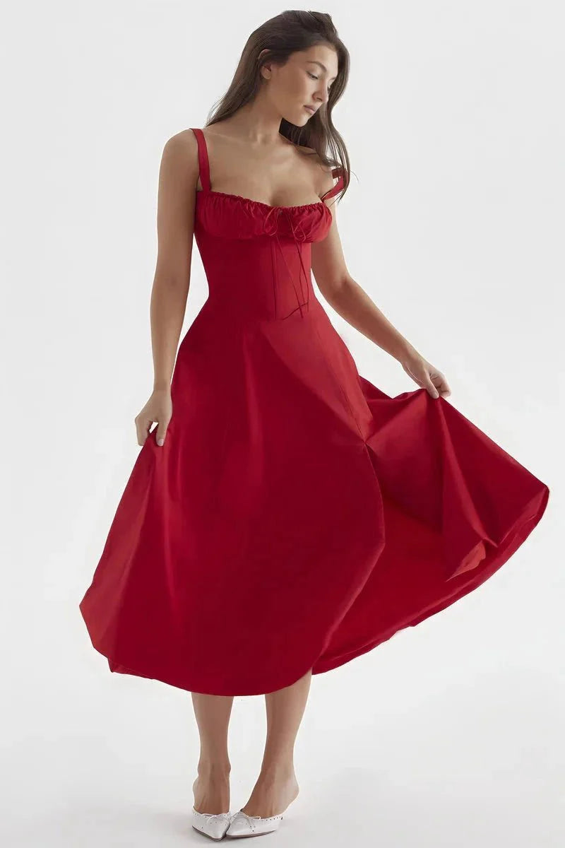 Linsay | Corset Midi Dress