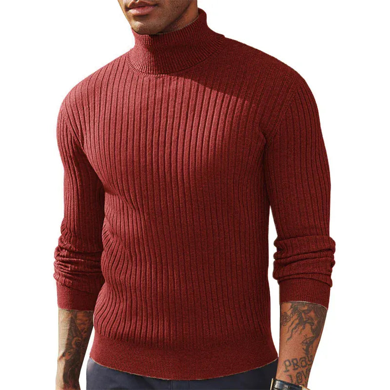 Ronan | Muscle Fit Roll Neck Jumper