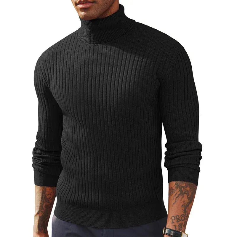 Ronan | Muscle Fit Roll Neck Jumper