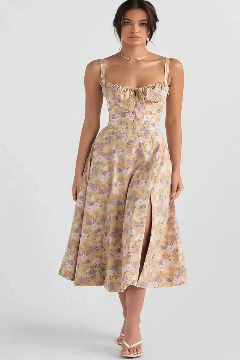 Linsay | Corset Midi Dress