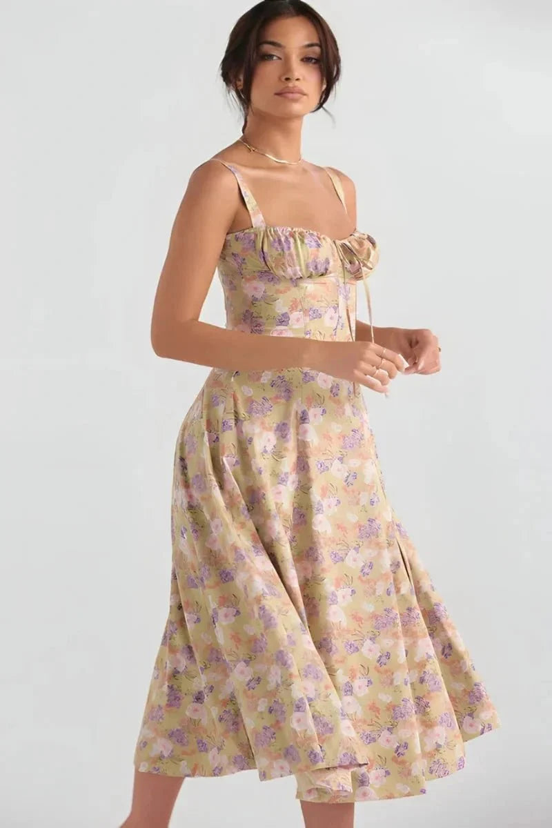 Linsay | Corset Midi Dress