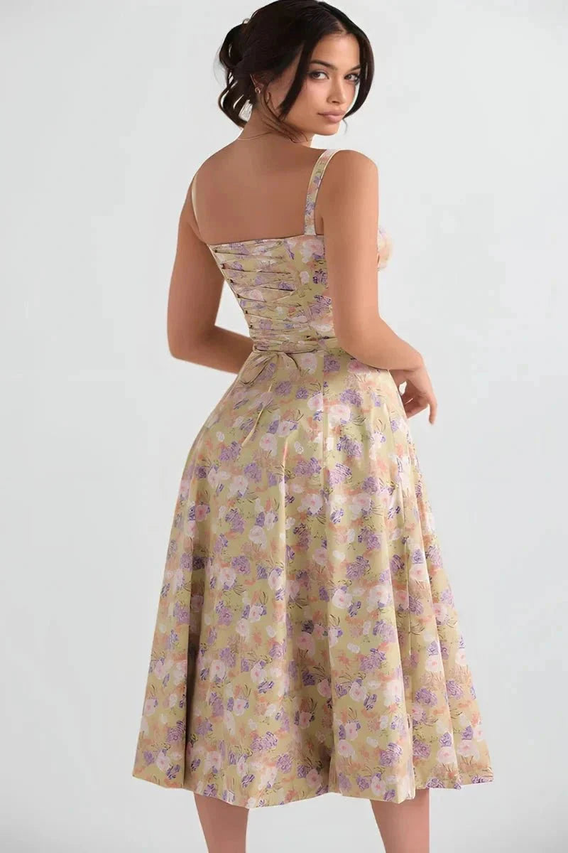 Linsay | Corset Midi Dress