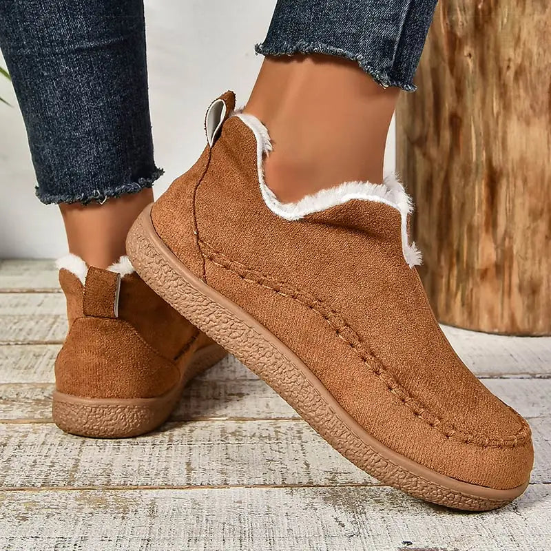 Avery | Women's Shearling-Lined Suede-Look Ankle Boots