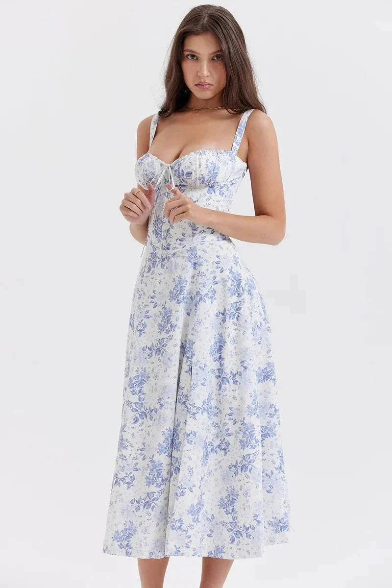 Linsay | Corset Midi Dress