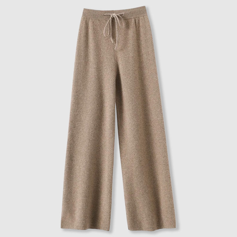 Aurelia | Wide Leg Knit Trousers For Women