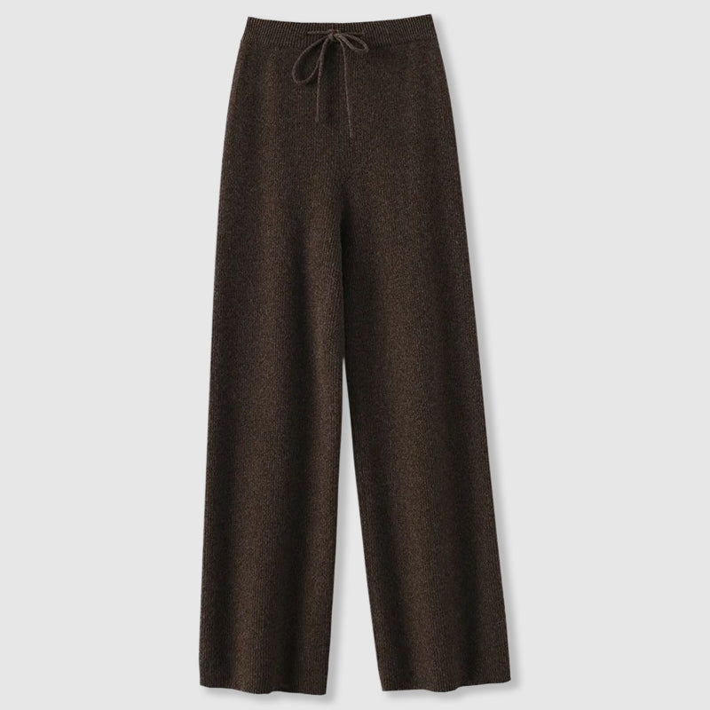 Aurelia | Wide Leg Knit Trousers For Women