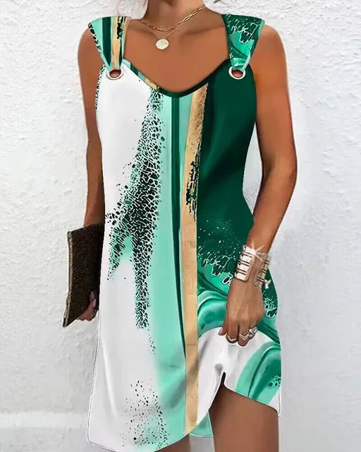 Garance | Women's Bohemian Printed Strappy Summer Dress