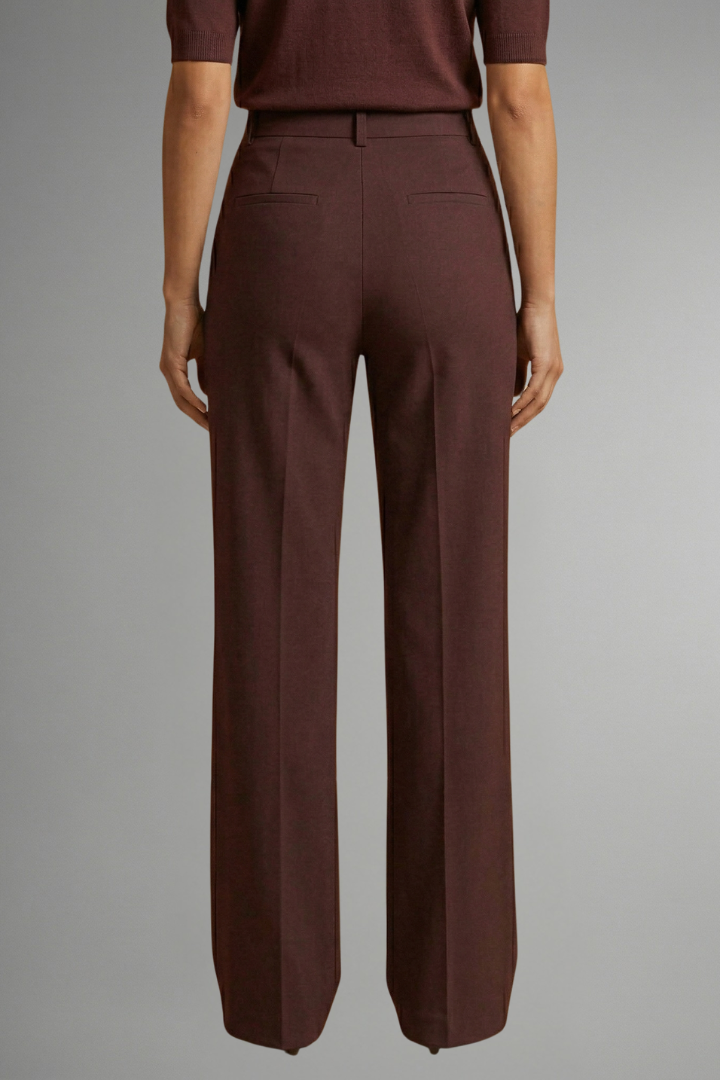 Marcely | Women’s Trousers With High Waist And Straight Leg