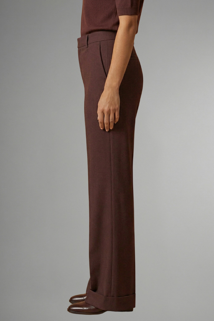 Marcely | Women’s Trousers With High Waist And Straight Leg