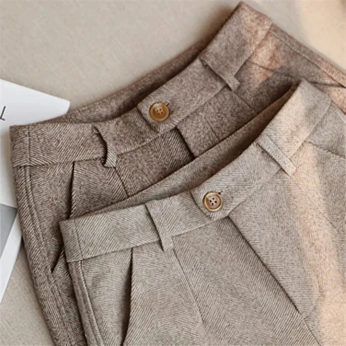 Matthew | Elegant Pure Wool Tailored Trousers