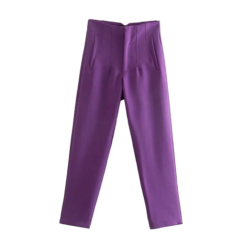 Claude | Women's High Waisted Trousers