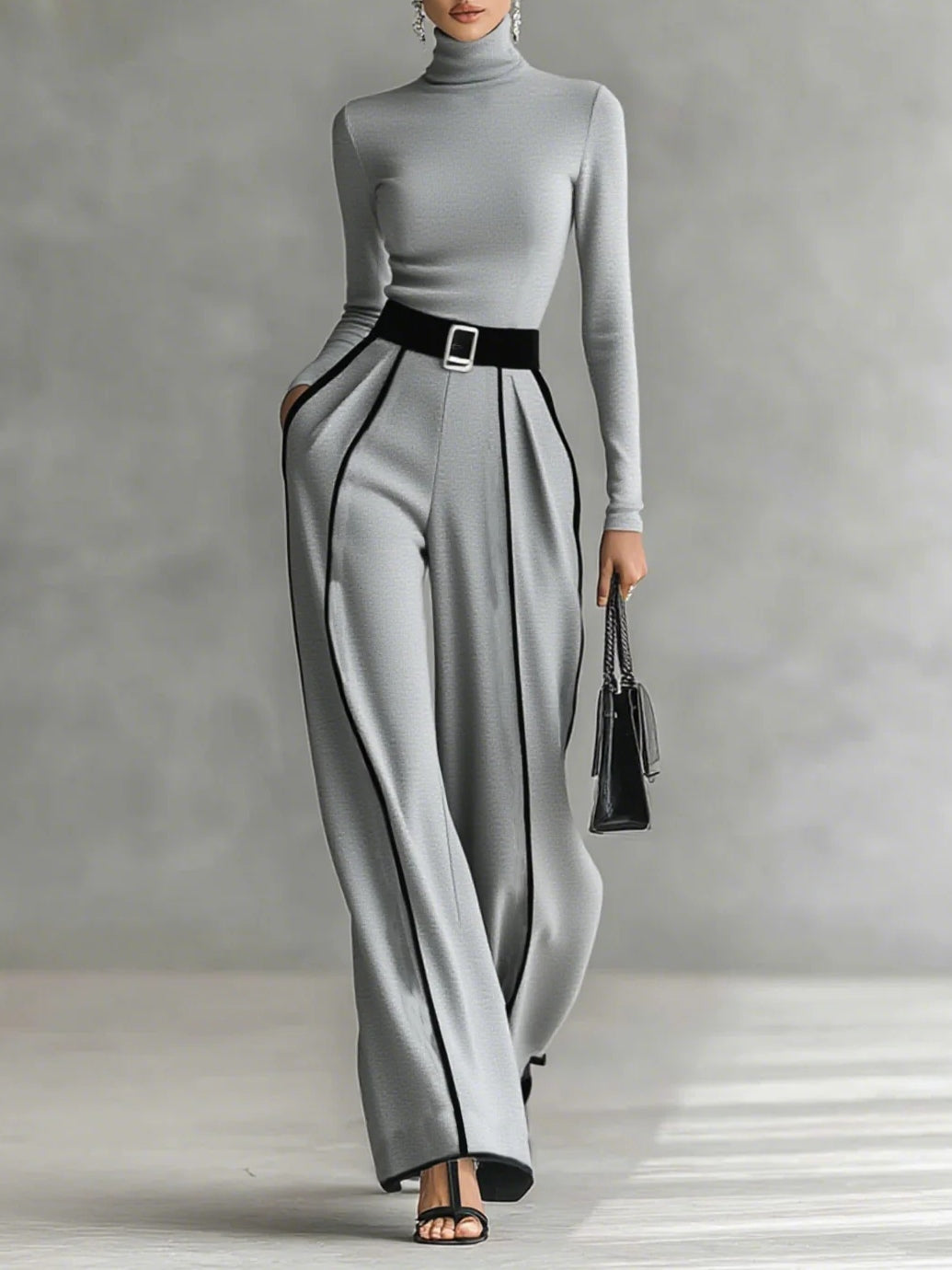 Alessia | Two Piece Turtleneck Set For Women
