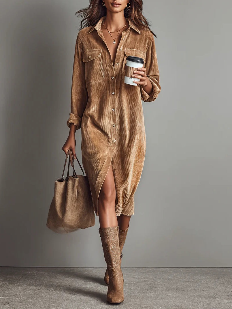 Maribel | Midi Shirt Dress For Women
