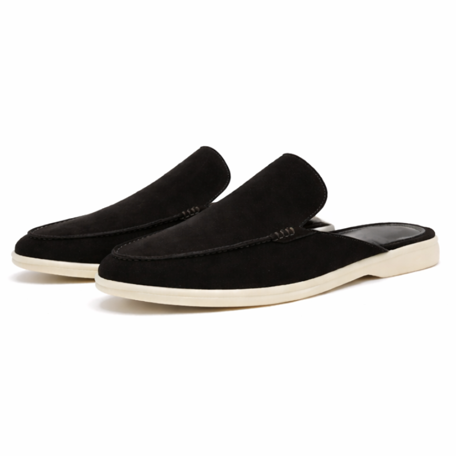 Oleg | Men’s Backless Loafer Slip-On Suede Style Summer Shoes