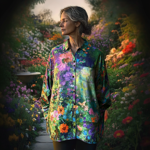 Luiza - Handmade Floral Shirt
