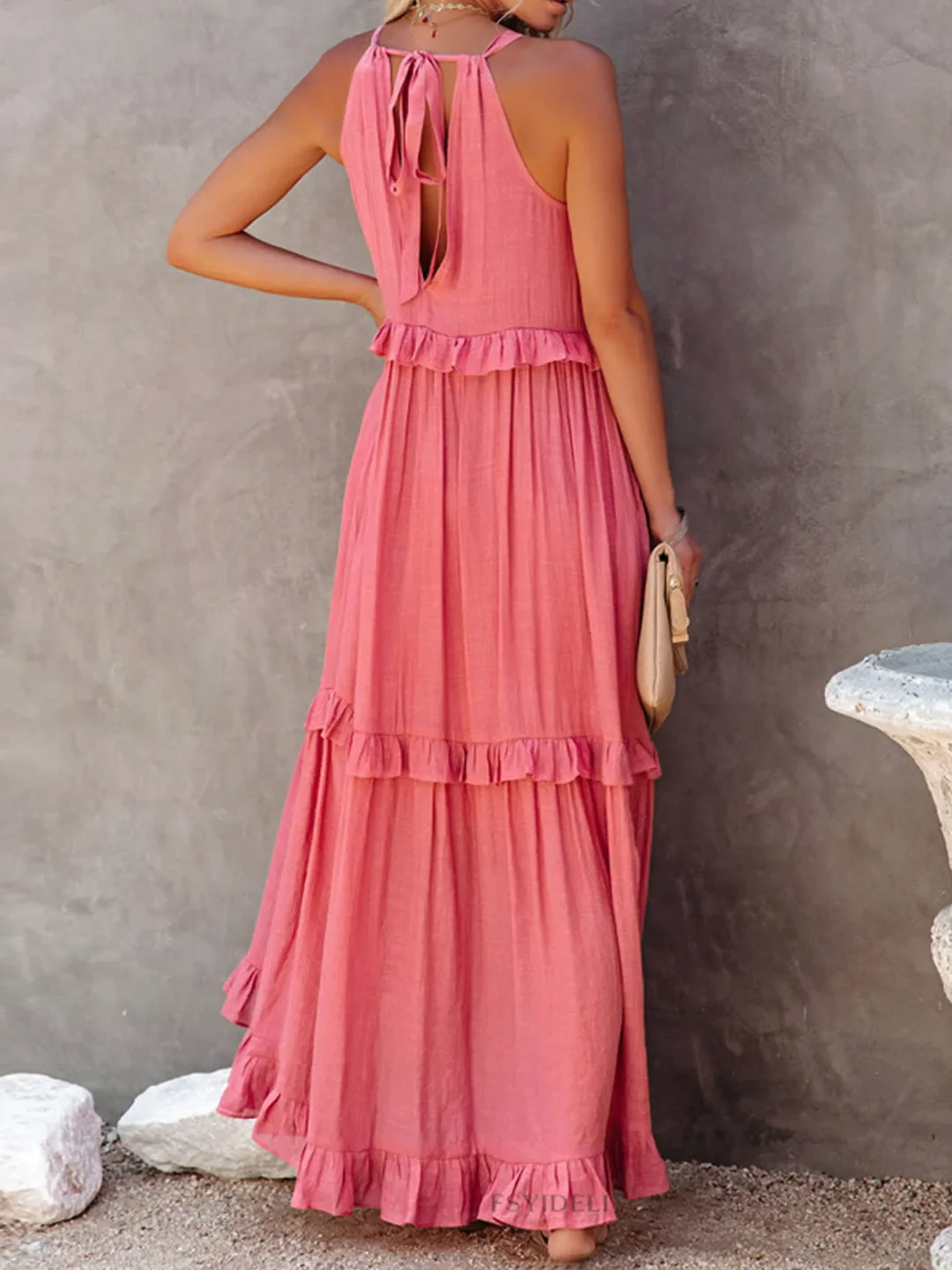 Mabel | Ruffle Breeze Maxi Dress