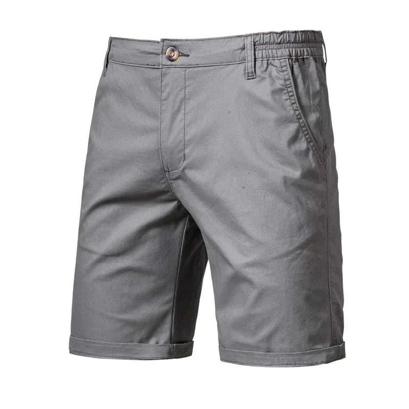 Slim fit dark grey GolfThing Tailored Golf Shorts with straight leg design
