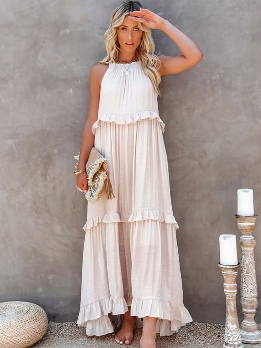 Mabel | Ruffle Breeze Maxi Dress