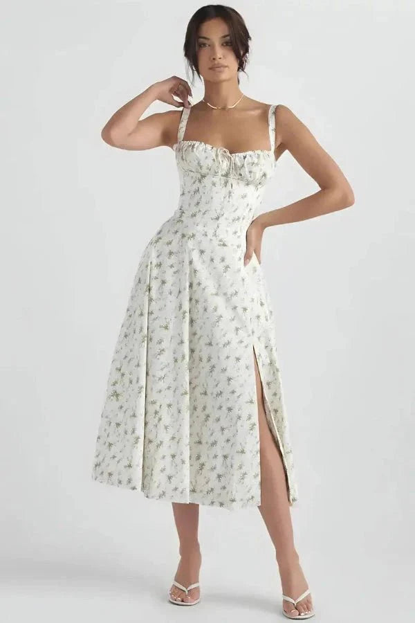 Linsay | Corset Midi Dress