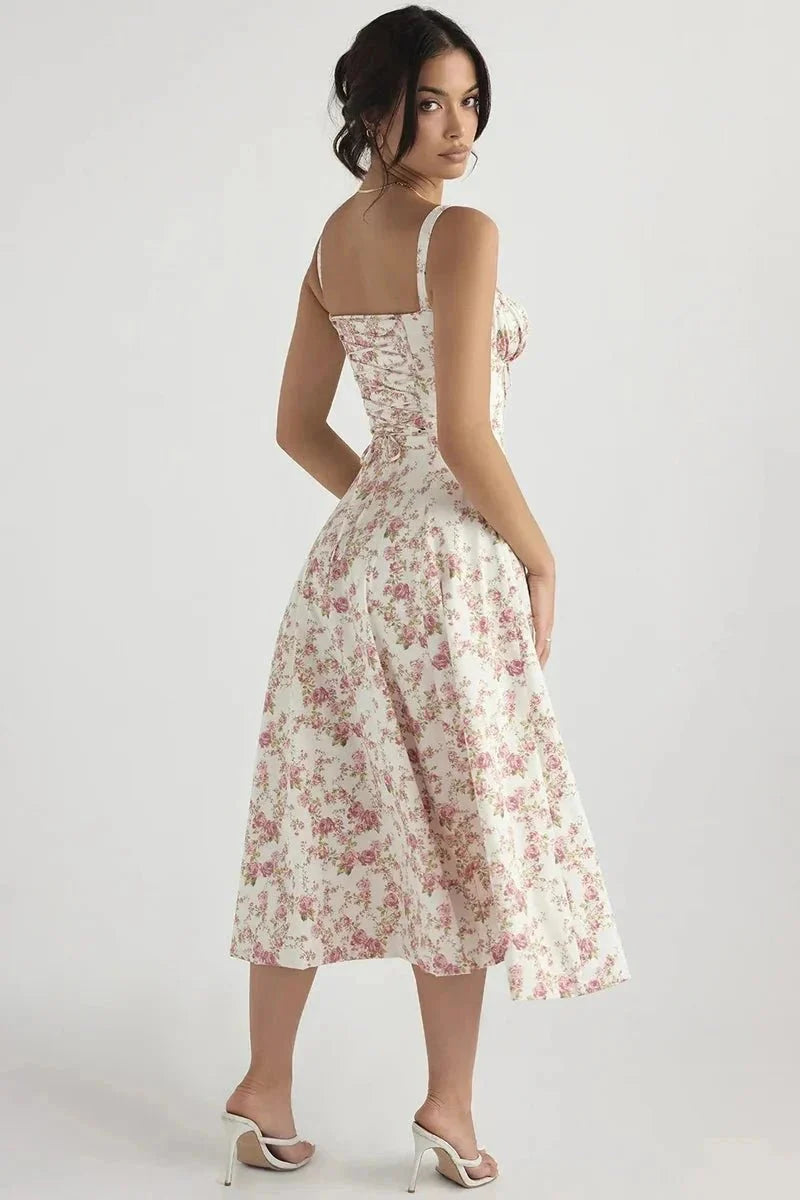 Linsay | Corset Midi Dress