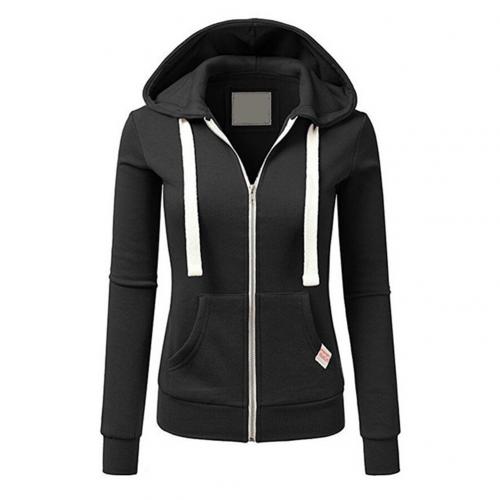 Sandy | Women's Zip-Up Fitted Hoodie - Image 4