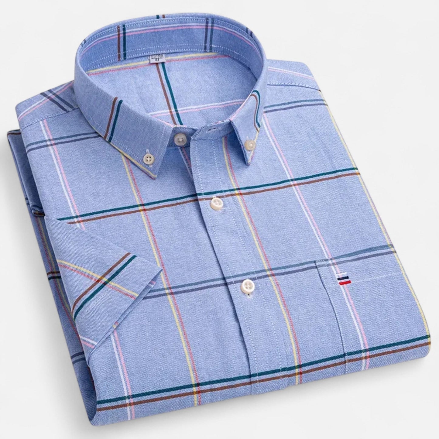 Rivello | Short Sleeve Oxford Shirt For Men