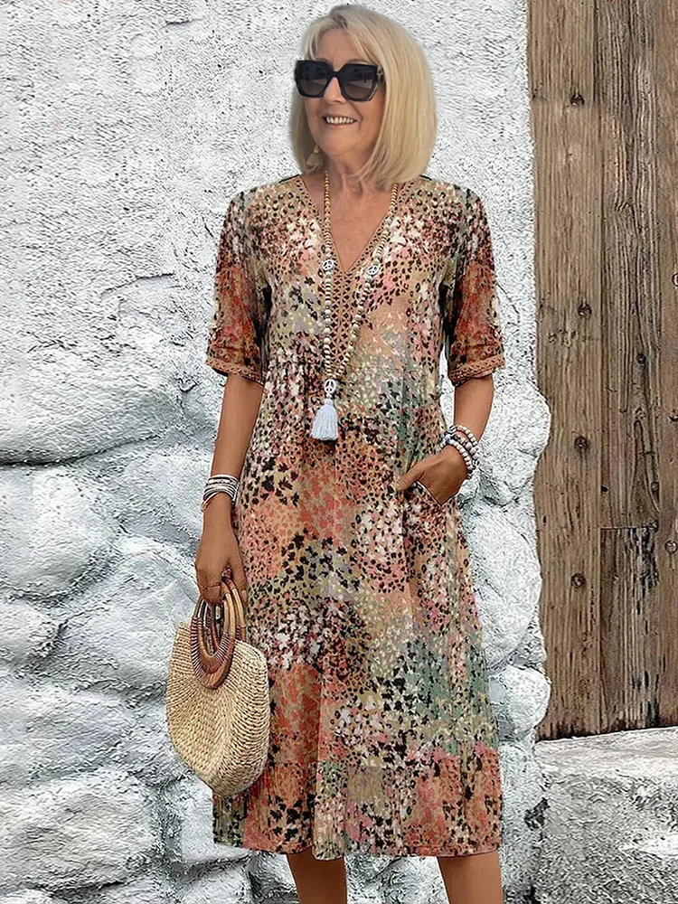 Layla - Vibrant Midi Dress