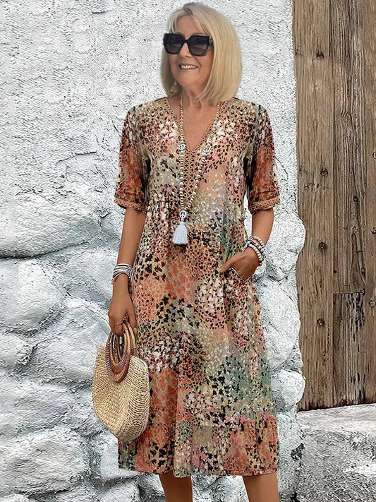 Layla - Vibrant Midi Dress
