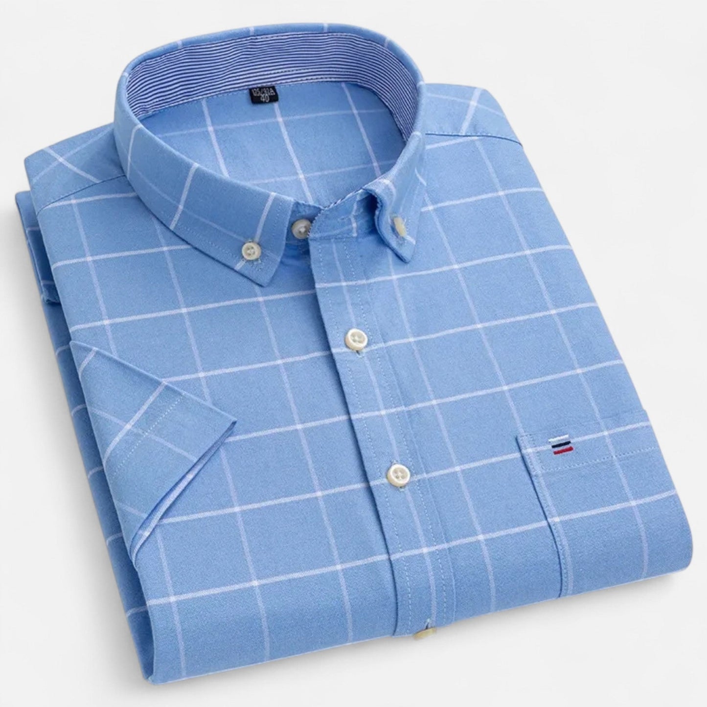 Rivello | Short Sleeve Oxford Shirt For Men