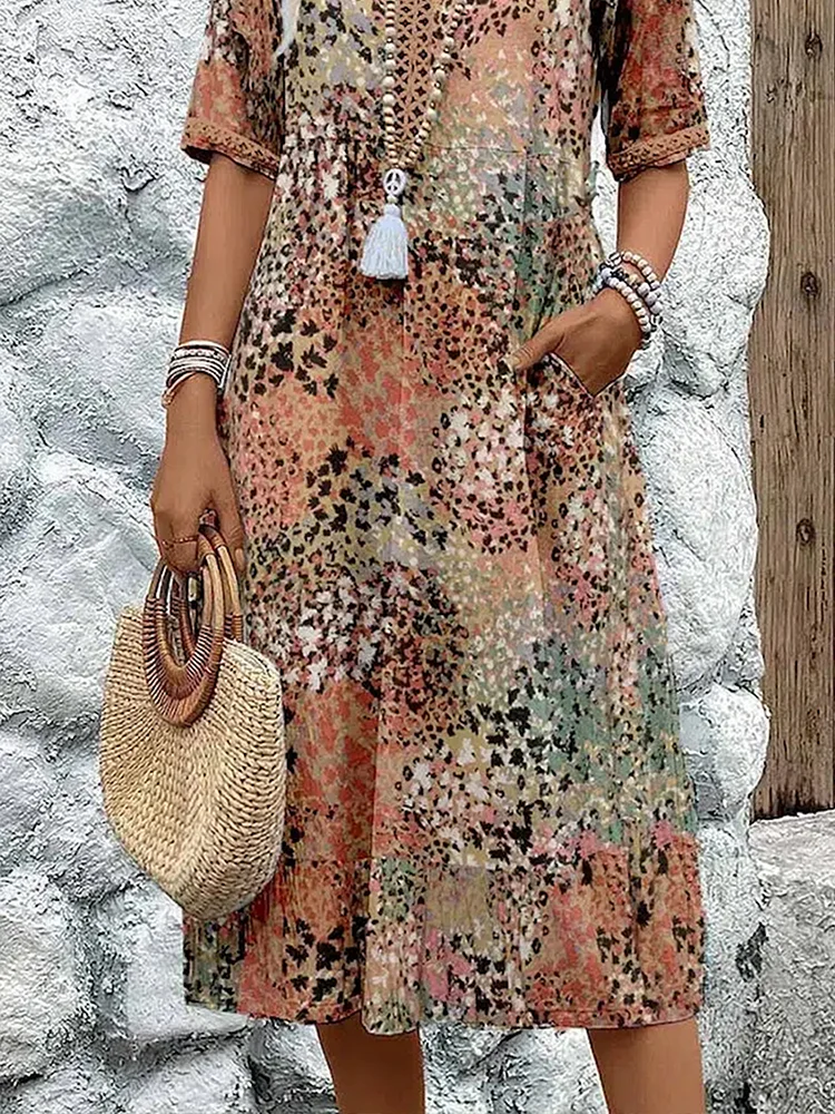 Layla - Vibrant Midi Dress