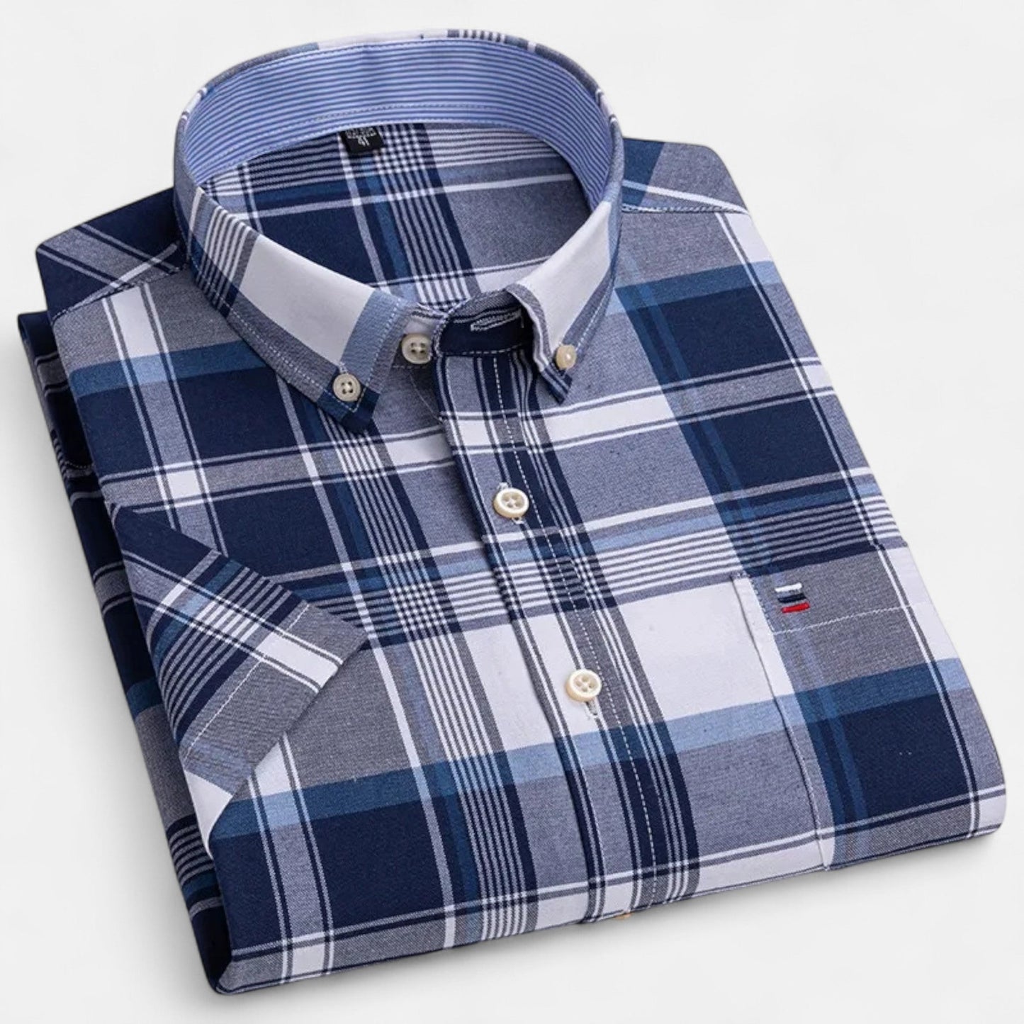 Rivello | Short Sleeve Oxford Shirt For Men